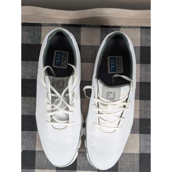FootJoy Other - FootJoy Pro SL SoftSpike Golf Shoes White/Gray Men's Size 11